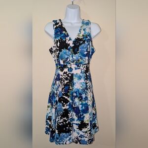 Size Large Pretty Easter Spring Summer Dress Floral Like New Casual Or Dressy